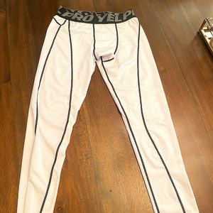 YELPRO- white and black cycle pants